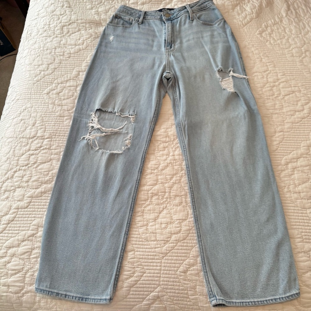 Hollister ultra high rise dad jeans size size 7 short
